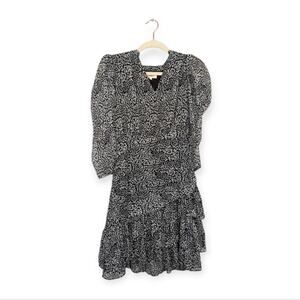 Suncoo Chirel Ruffle Tiered Long Sleeve Mini Dress